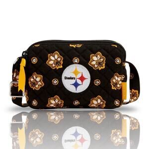Pittsburgh Steelers Vera Bradley NFL Small Stadium Crossbody Bag RFID NWT